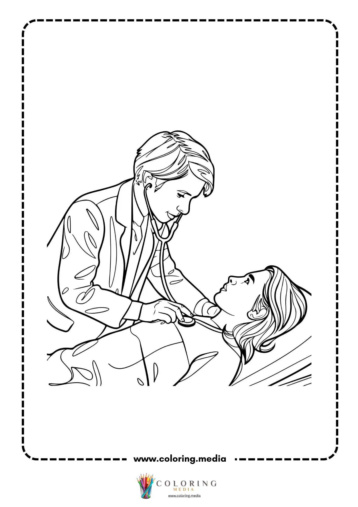 Doctor checking a patient