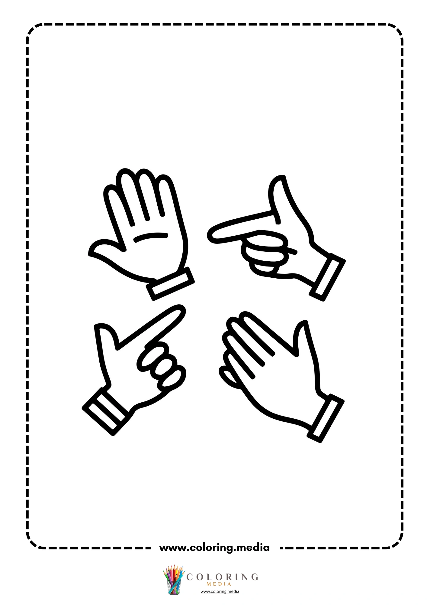 Different hand gestures