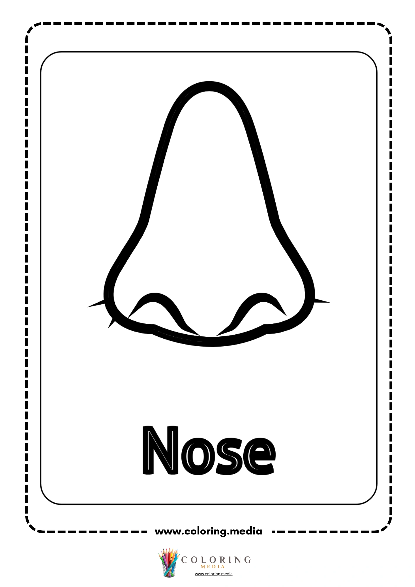 Nose body part outline