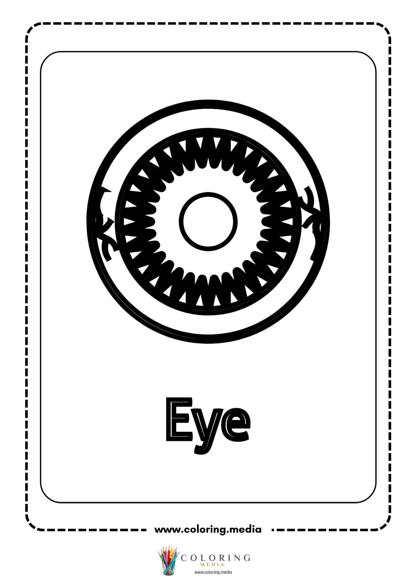 Eye body part outline