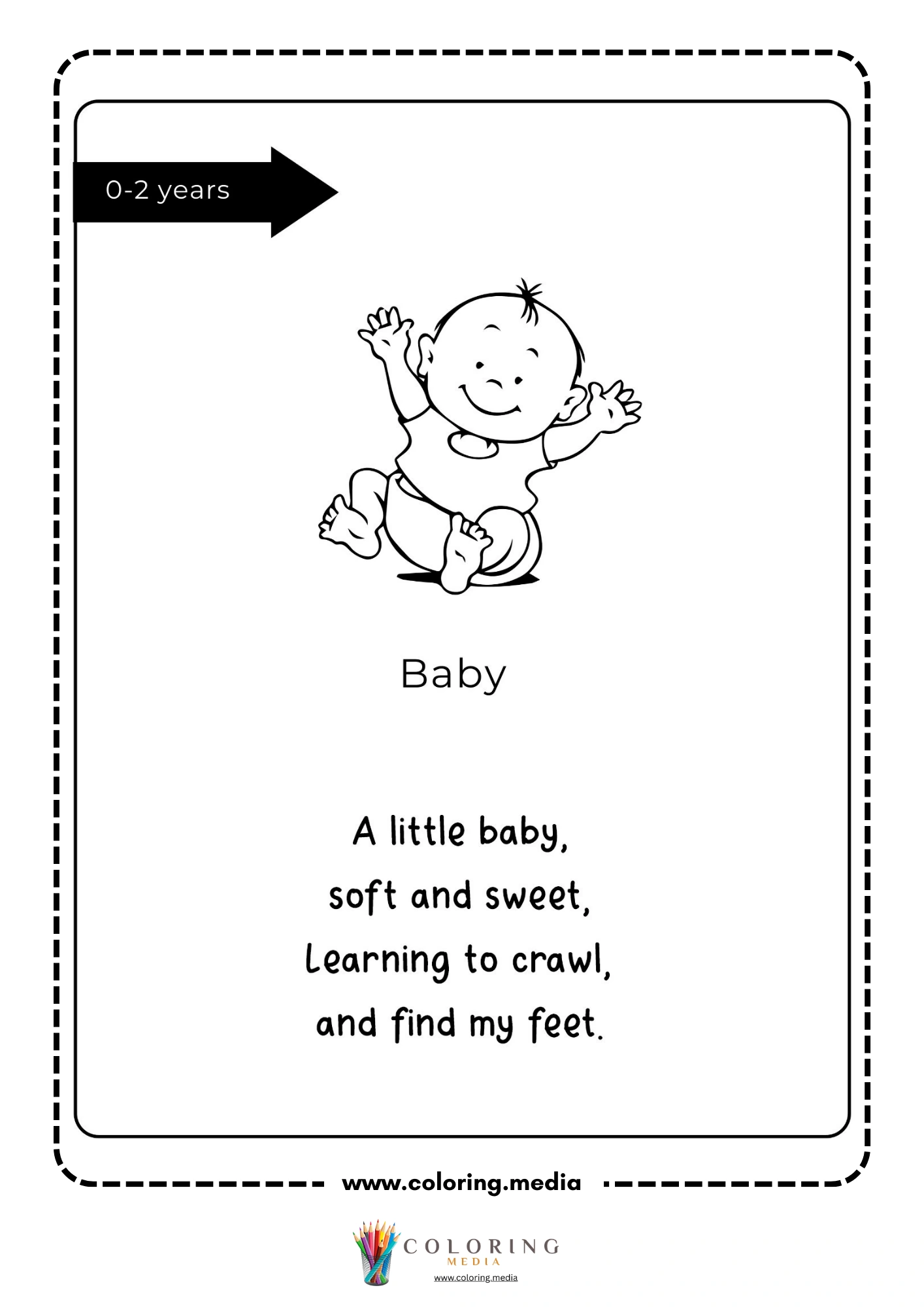 Baby stage with poem