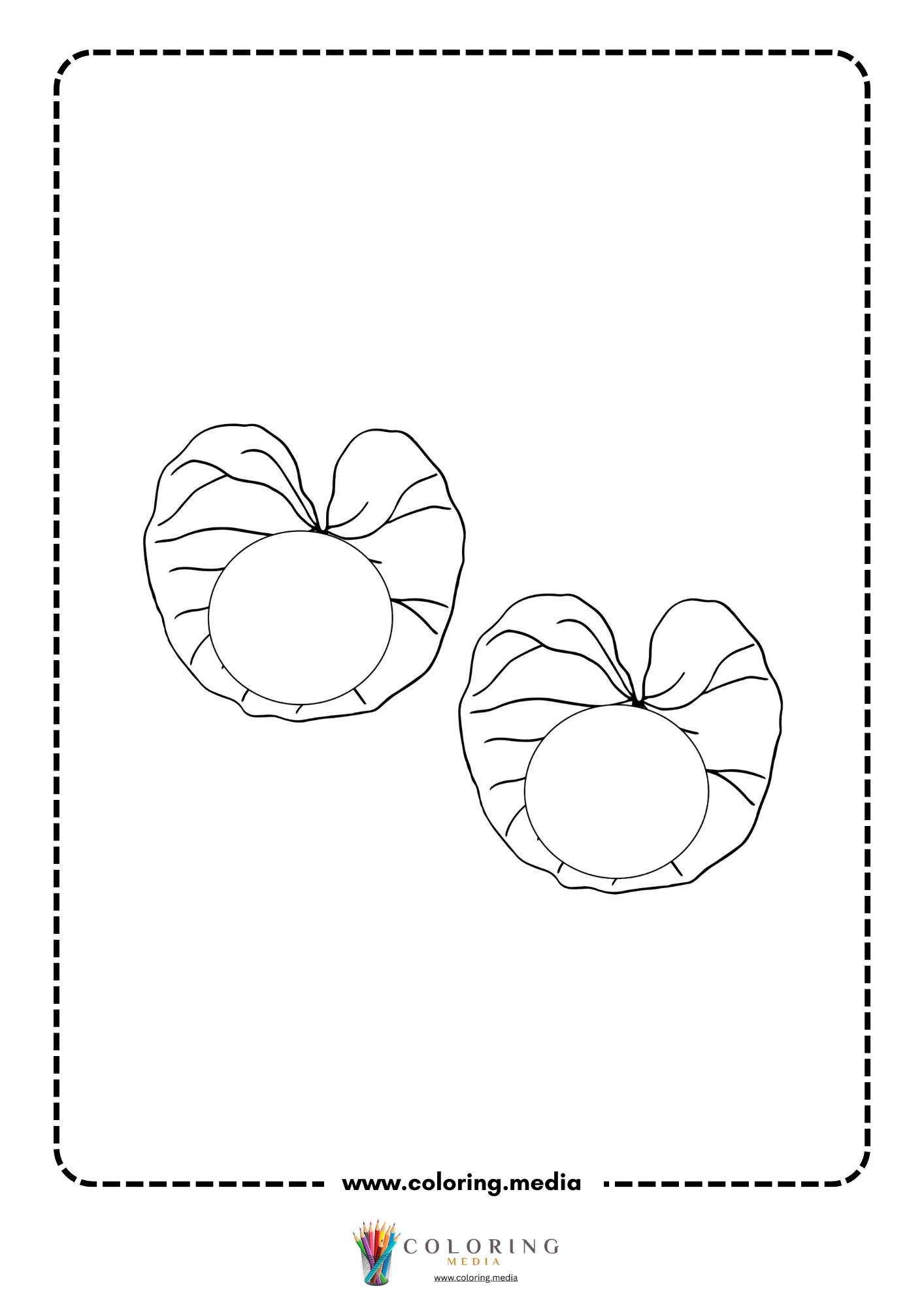 Water lily leaf cutouts for frog life cycle craft