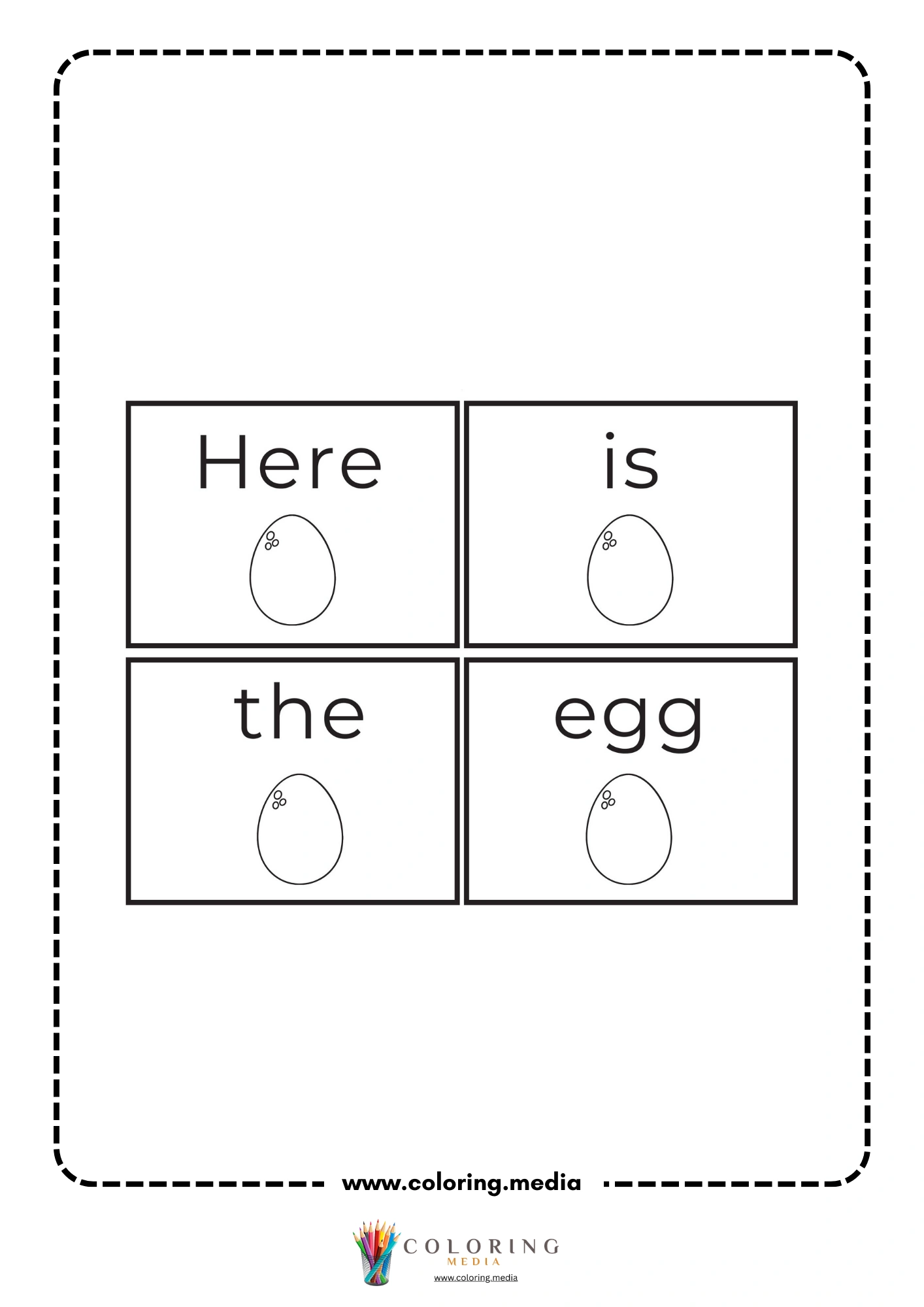 Turkey chick sentence strips