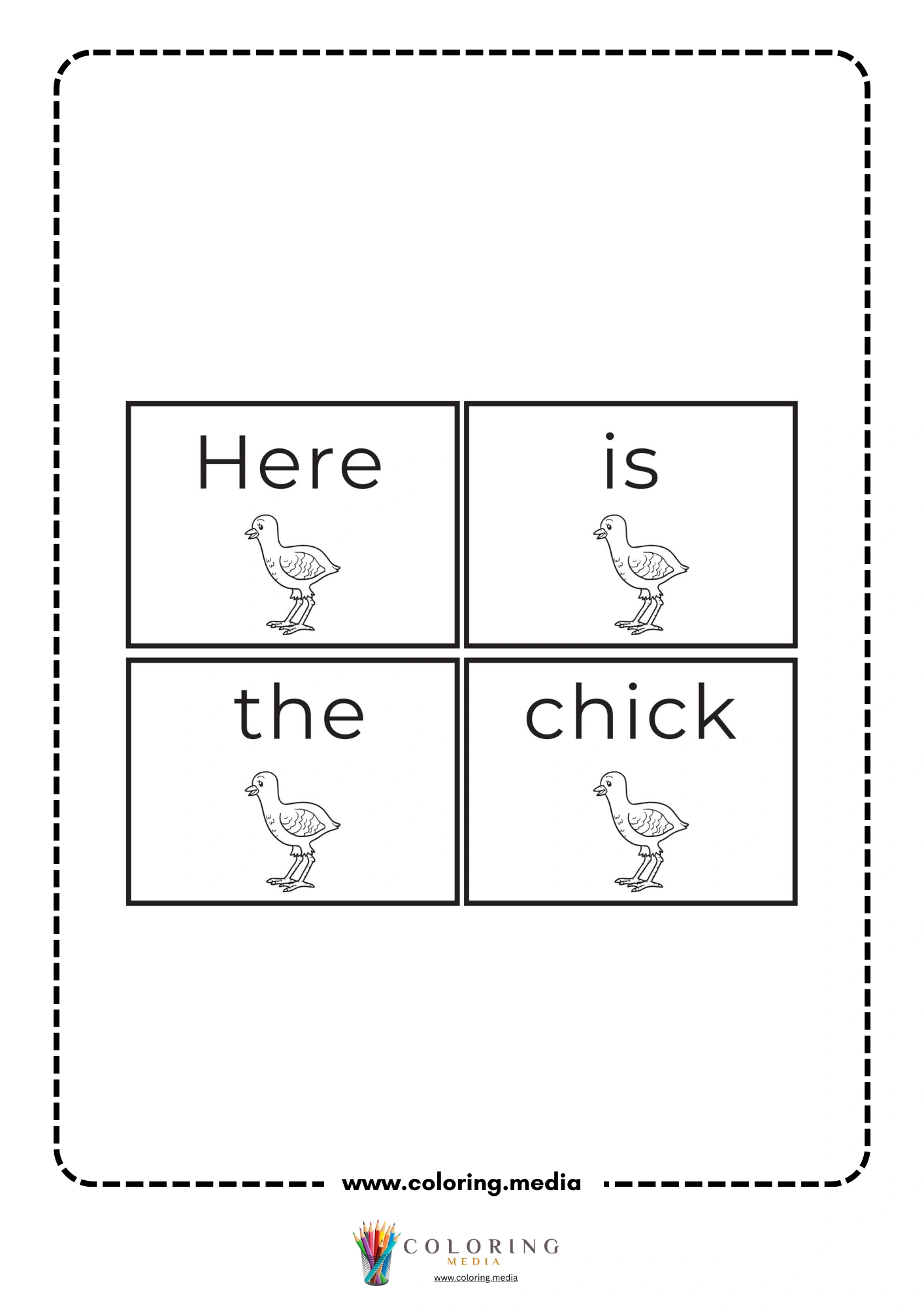 Turkey word chart