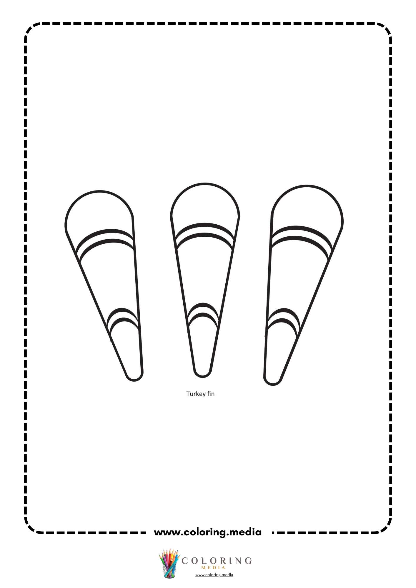 Turkey feather cutout shapes