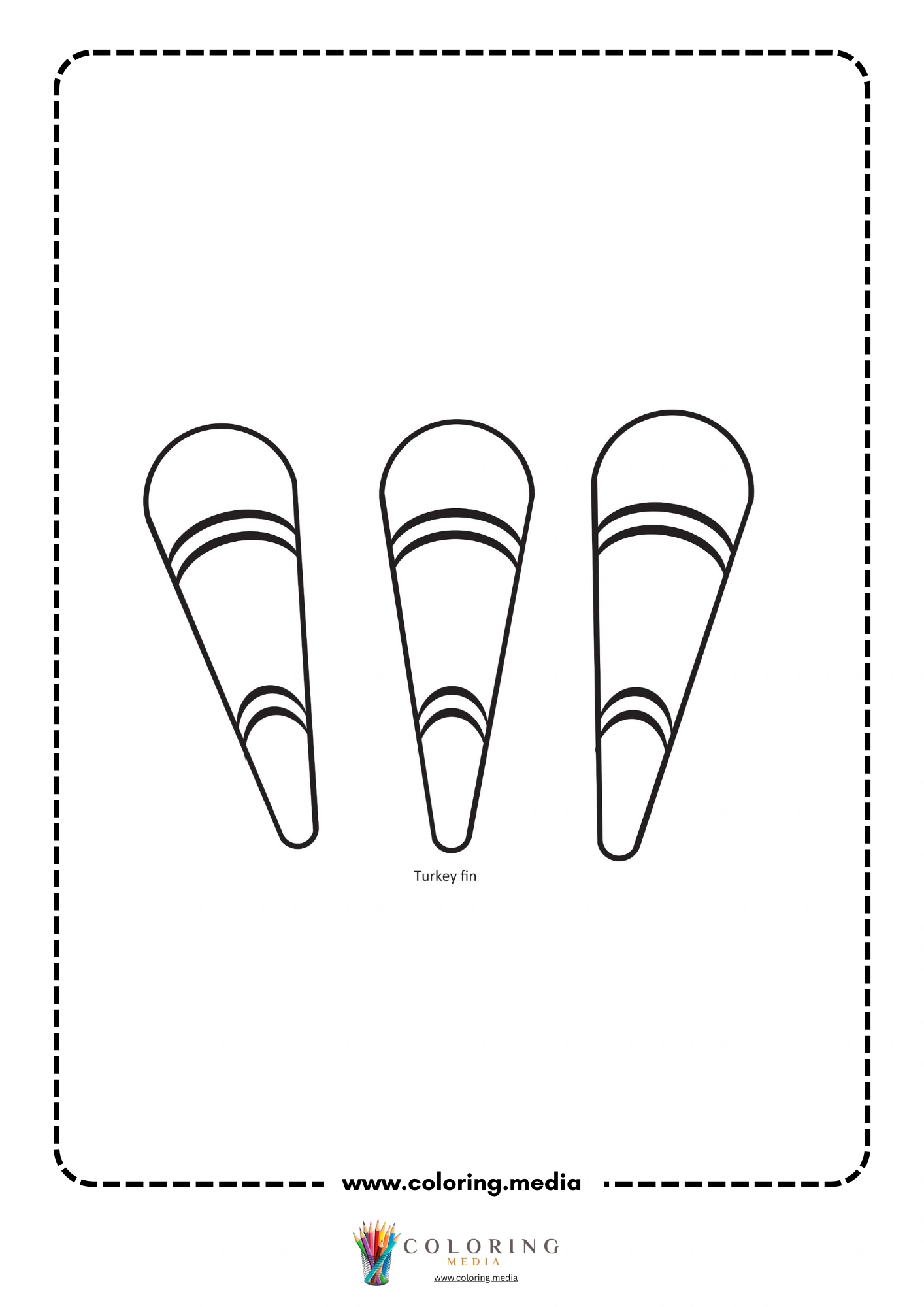 Turkey head cutout shapes