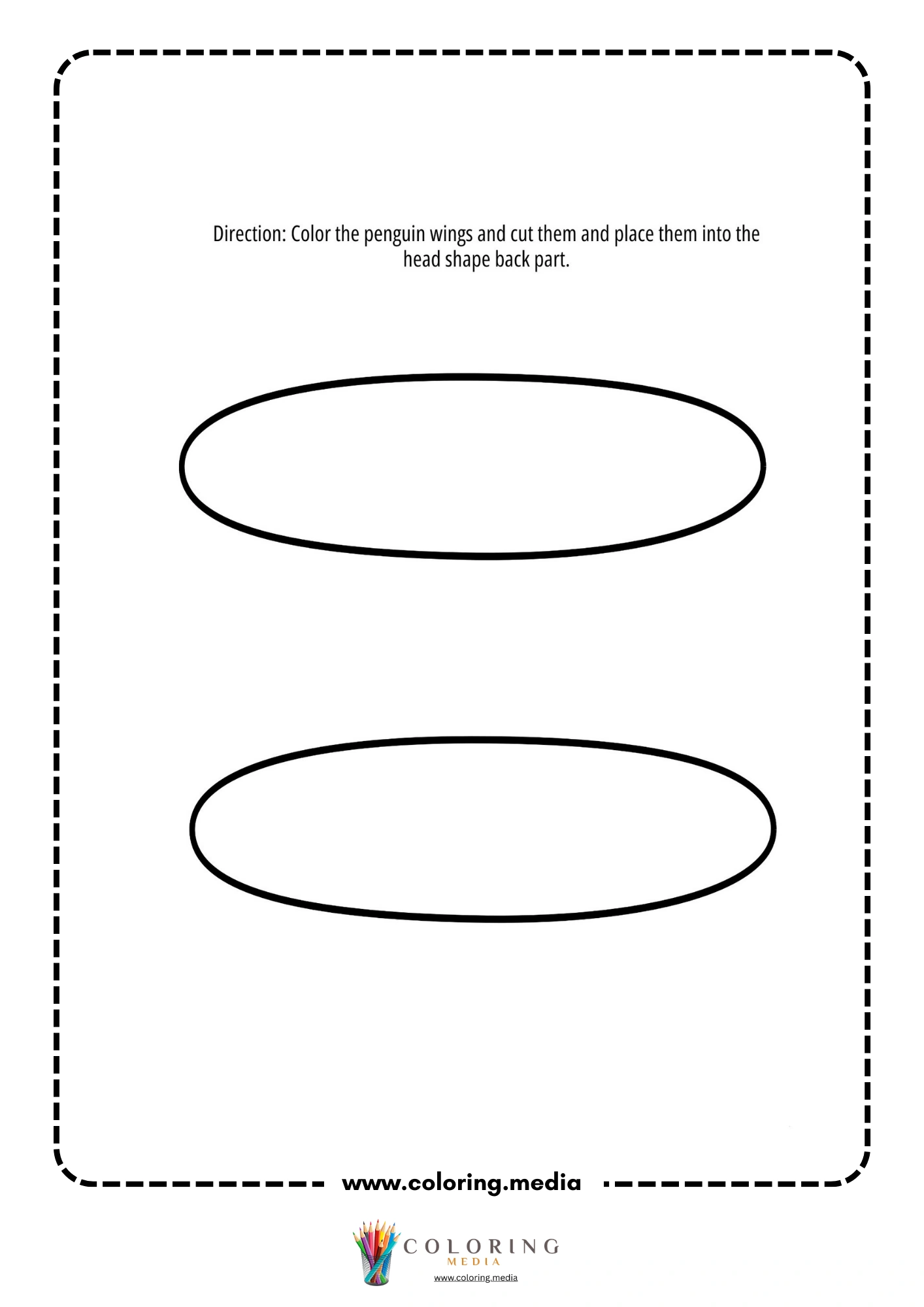 Penguin wing cutout shapes