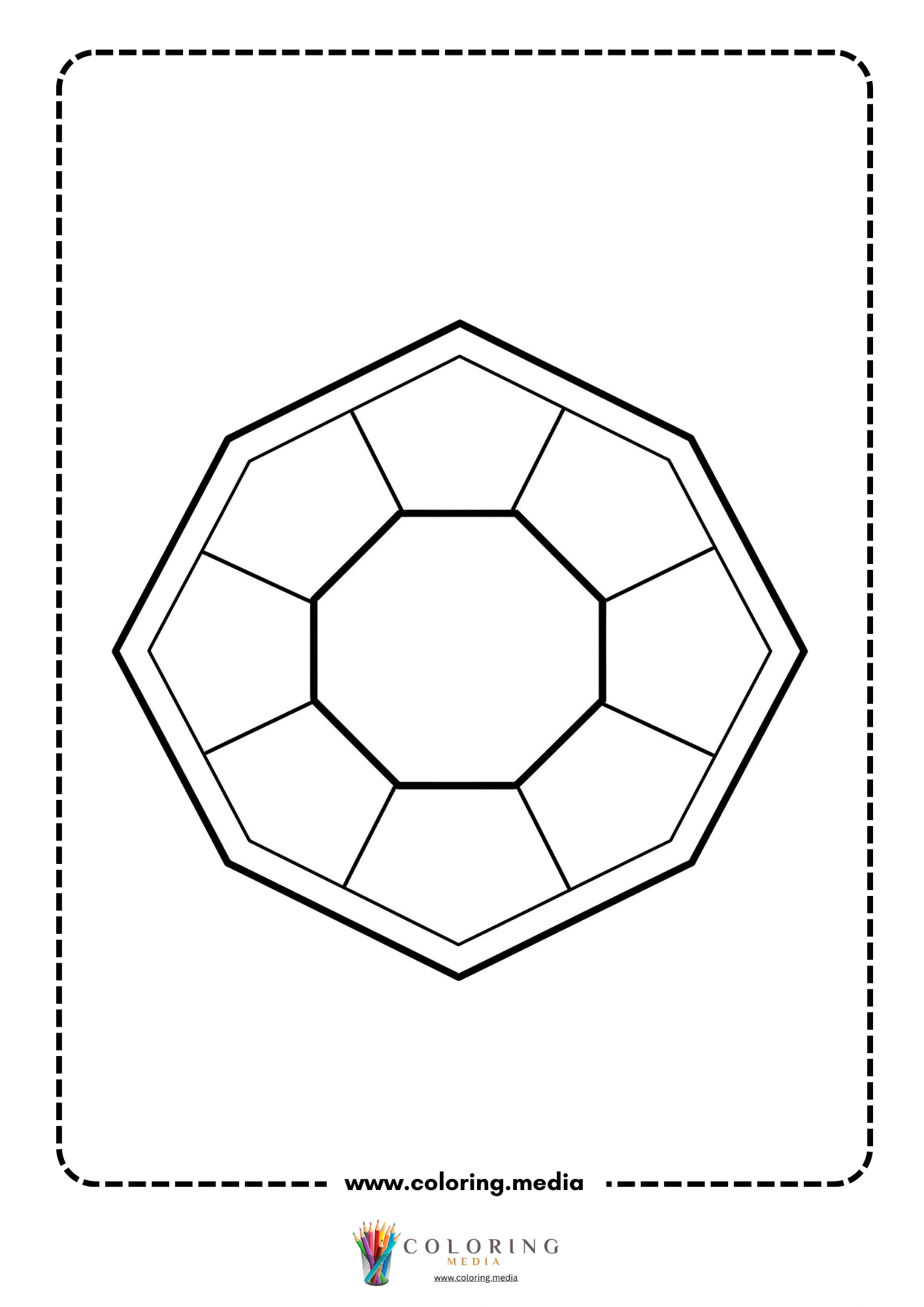 Easy abstract geometric pattern coloring page page 19