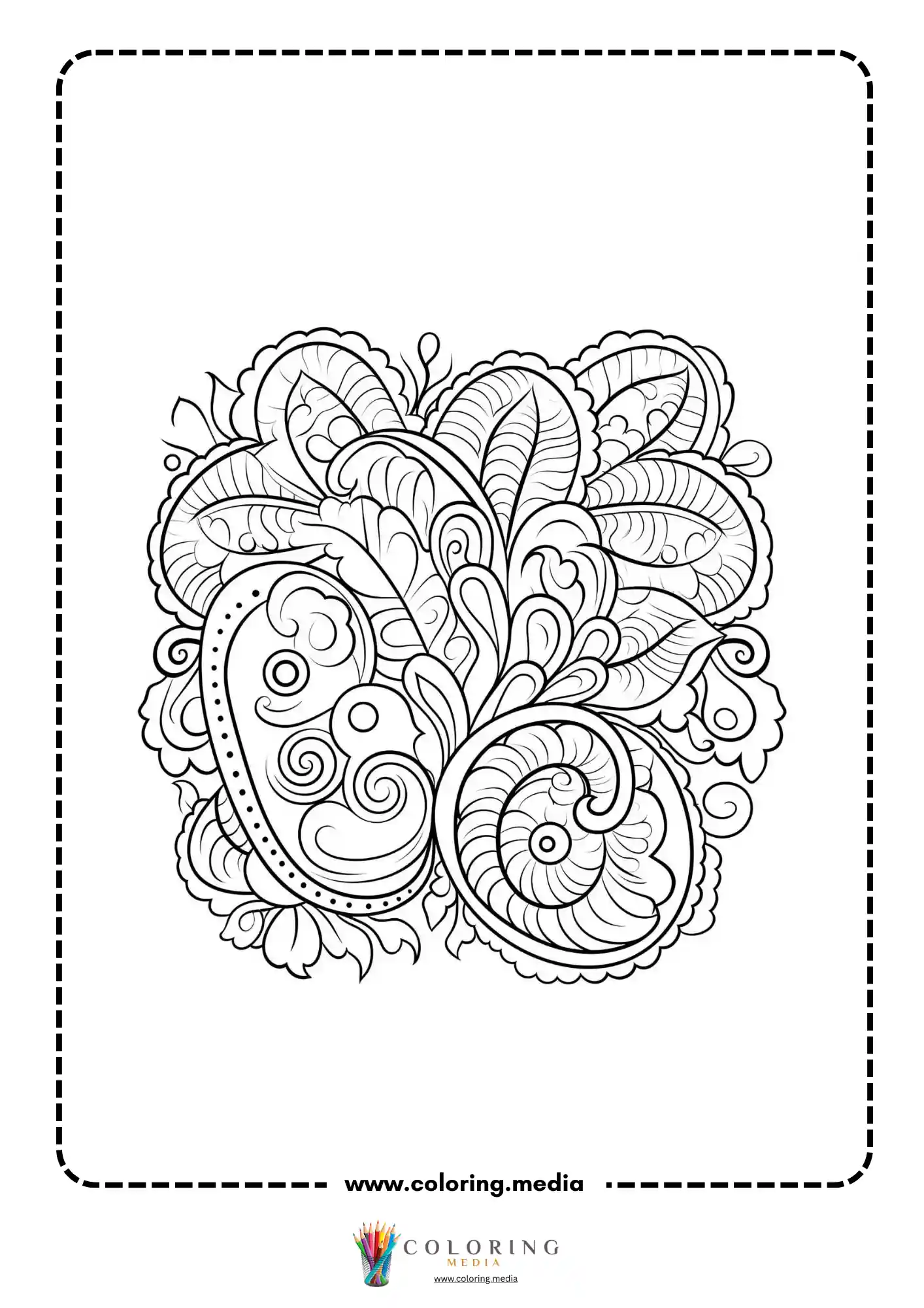 Easy abstract geometric pattern coloring page page 28