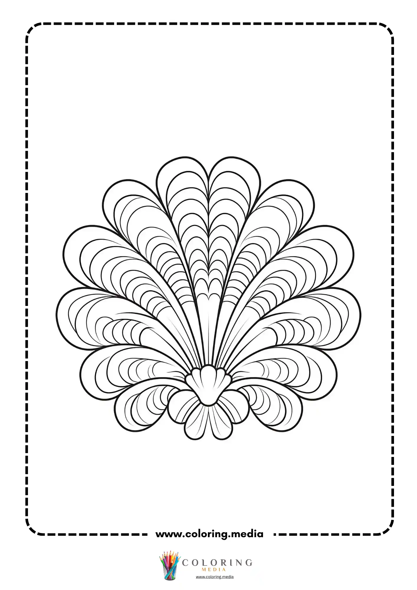 Easy abstract geometric pattern coloring page page 35