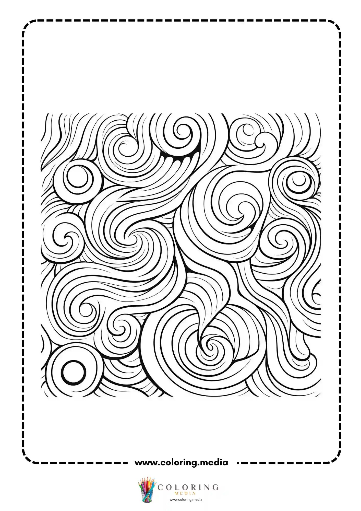 Easy abstract geometric pattern coloring page page 38