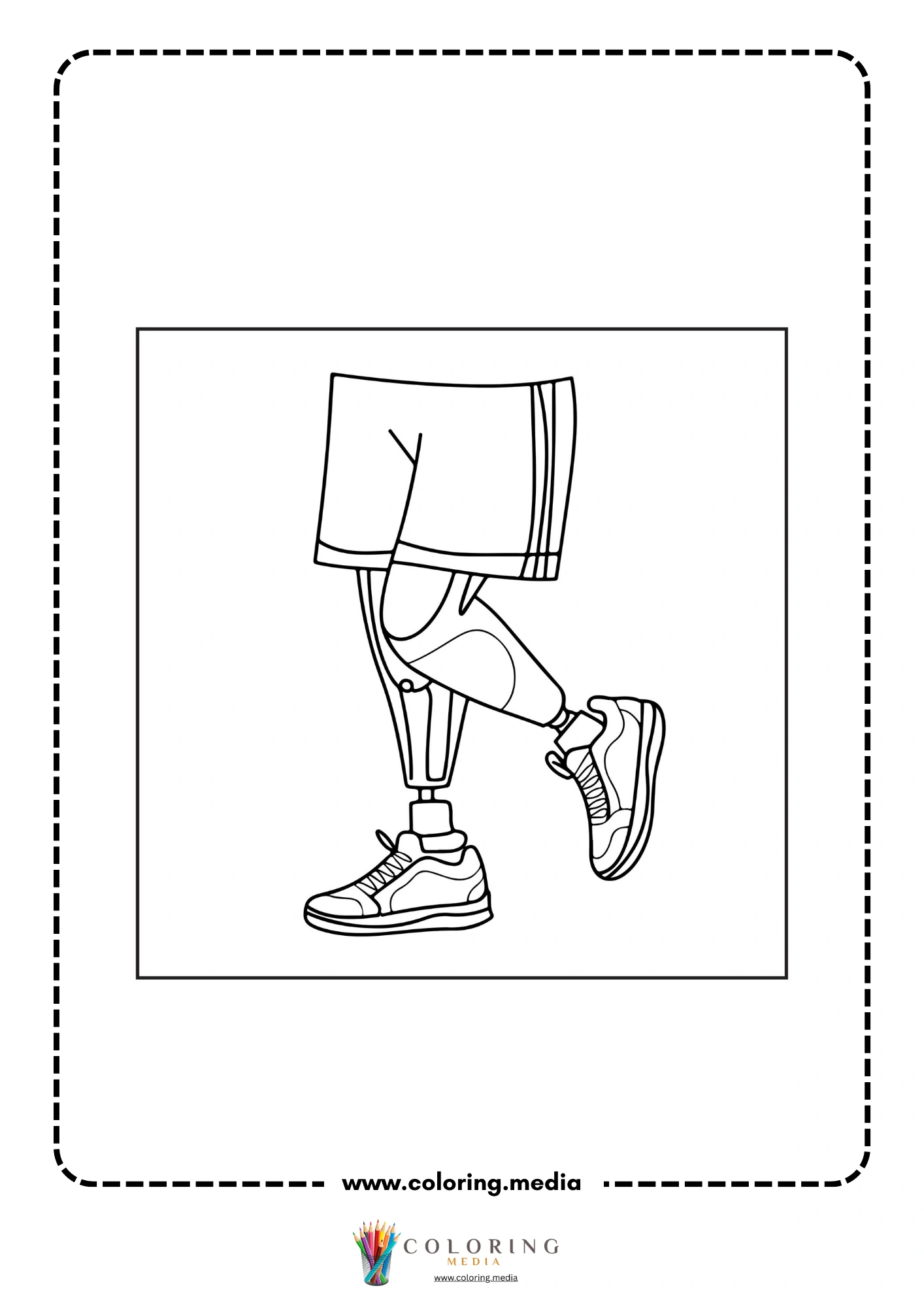 Medical coloring page with dentist style chair and tools