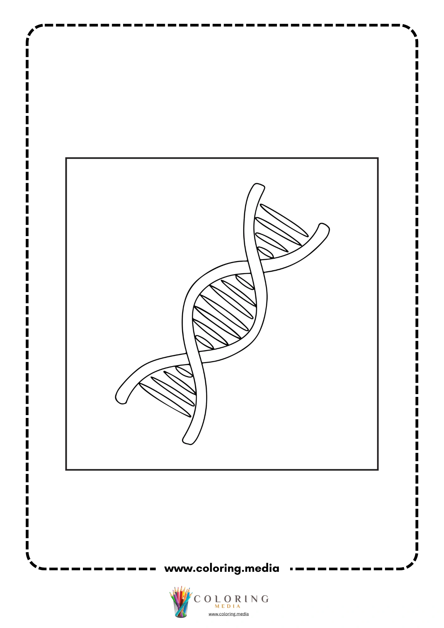 Medical coloring page with doctor holding stethoscope