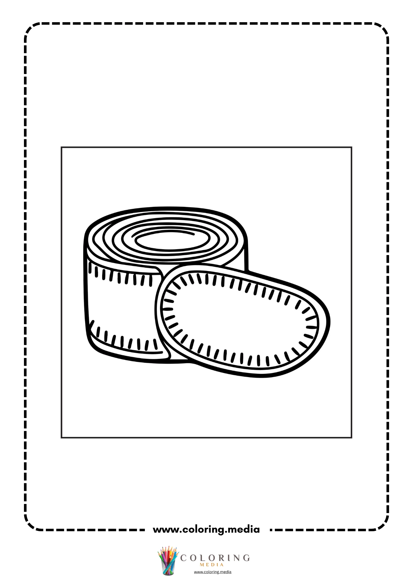 Medical coloring page with medicine cabinet and bottles