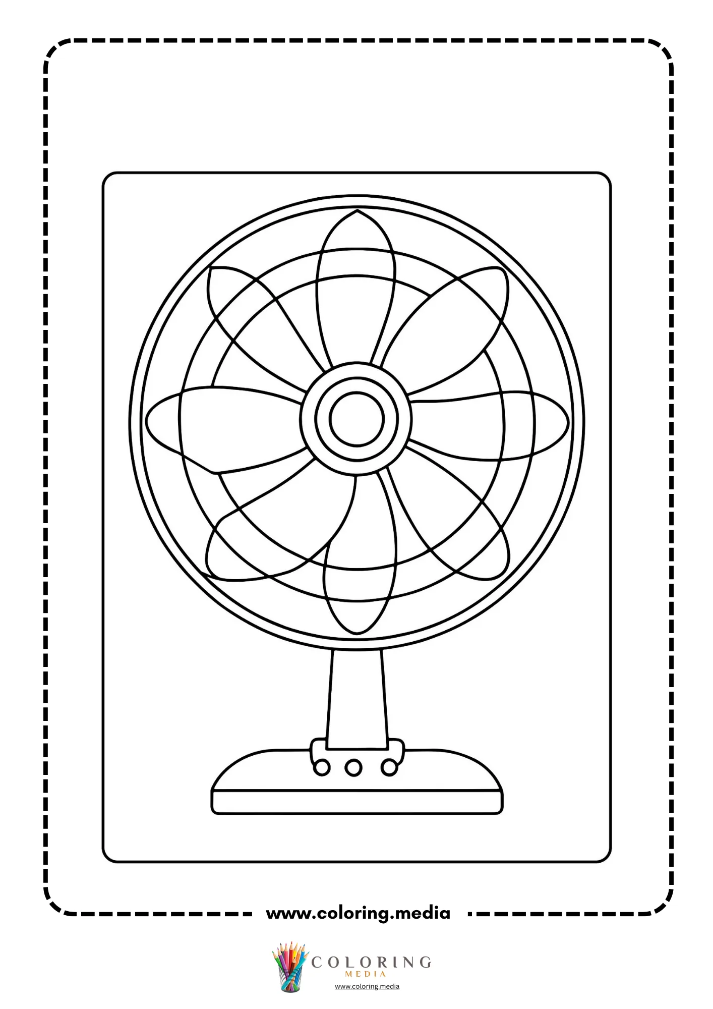 Medical instrument coloring page with medicine cup and spoon
