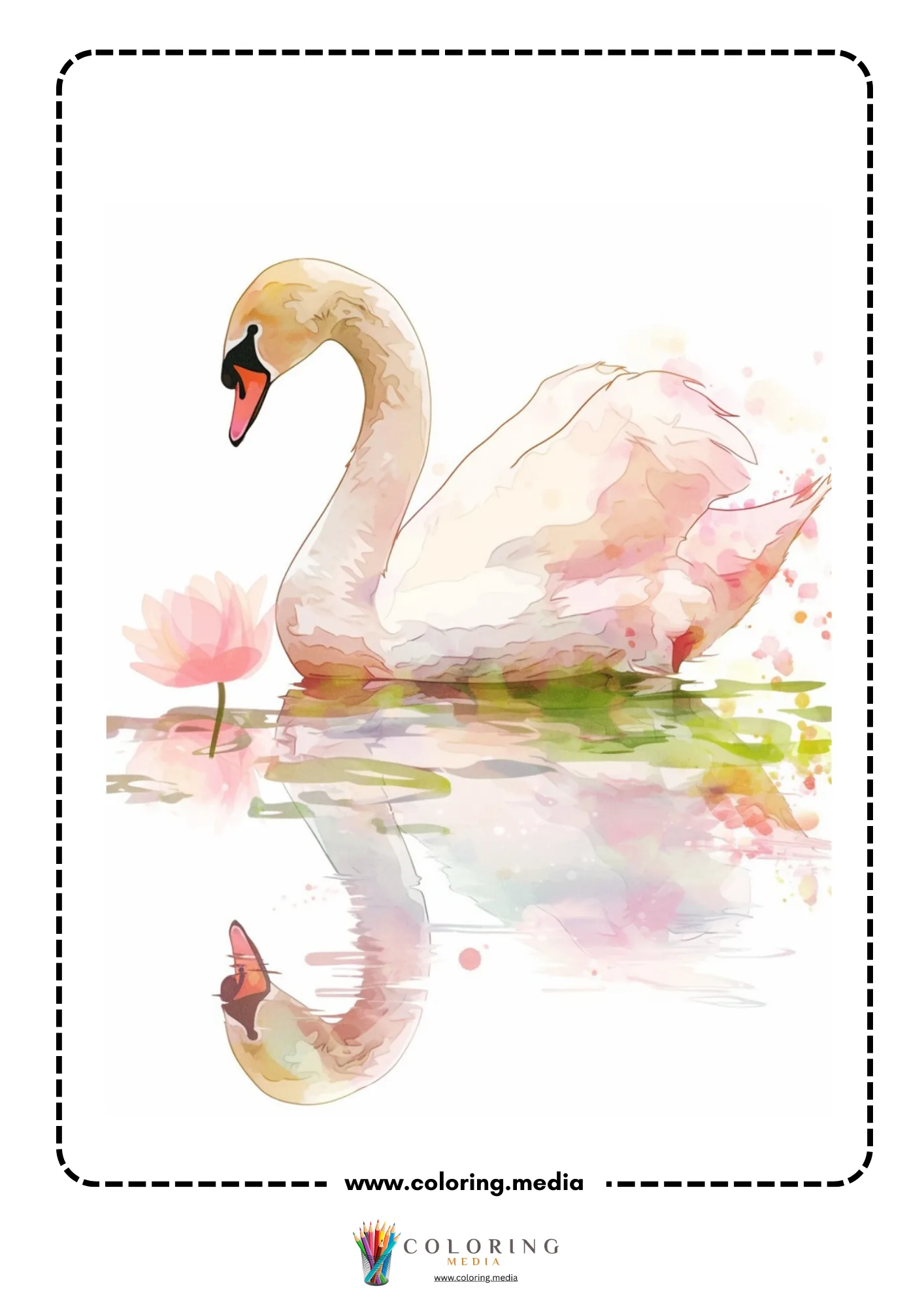 Reverse animal coloring page with bright wildlife paint splashes