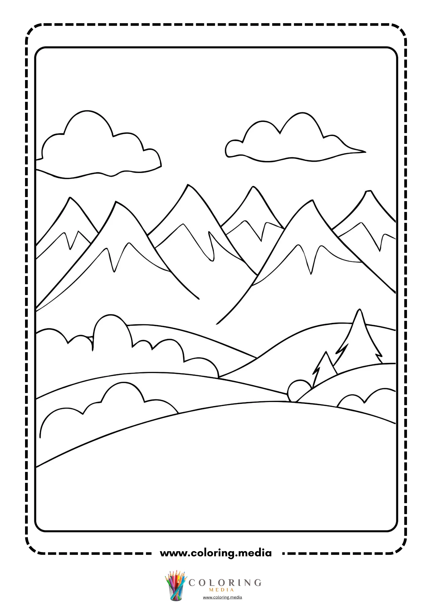 Mountain landscape scene