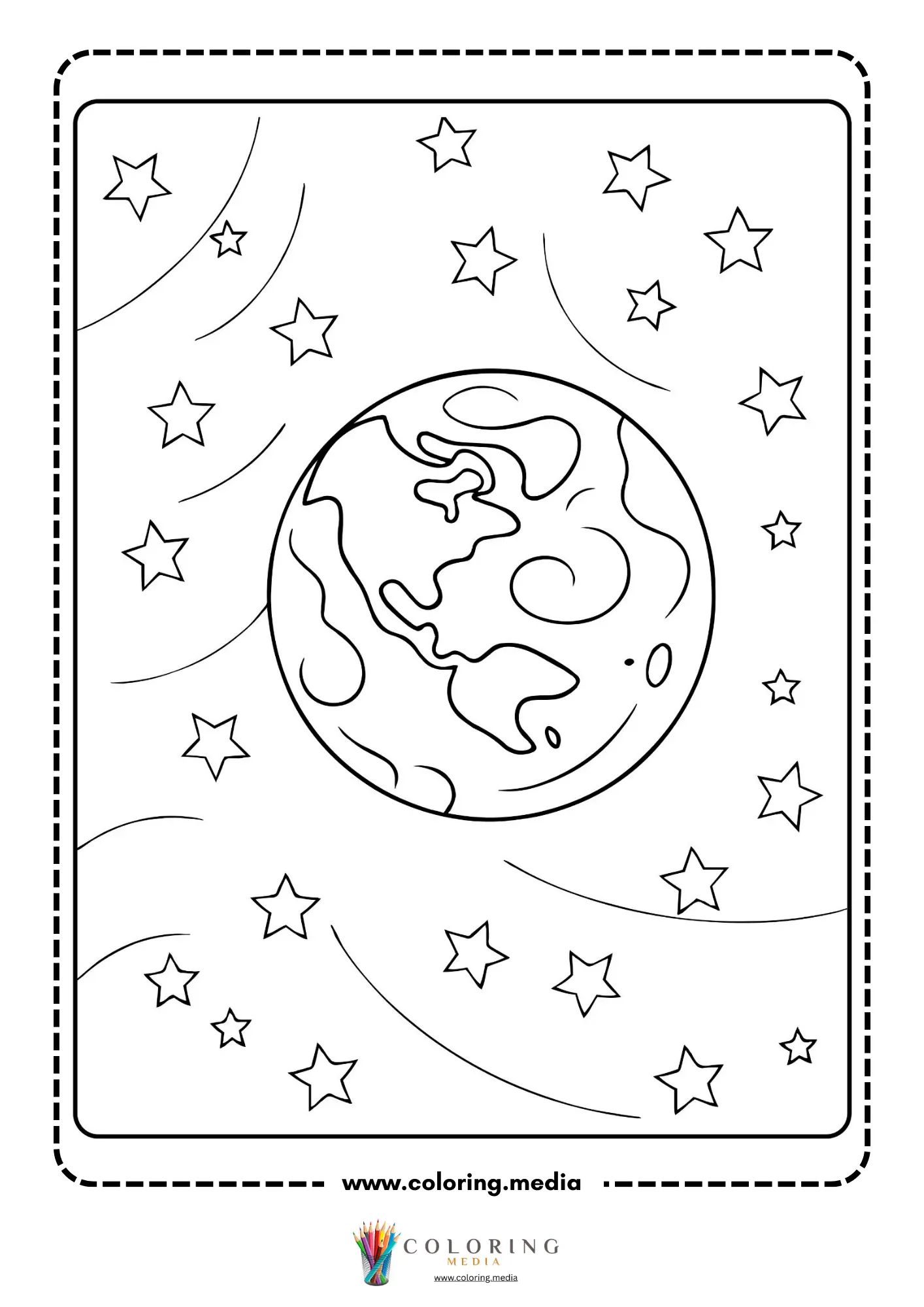 Planet Earth in space