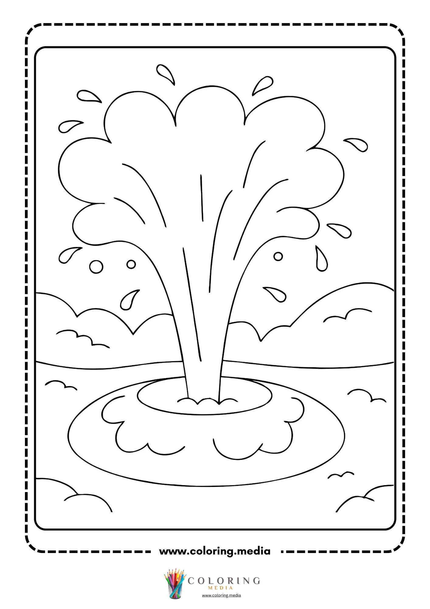 Geyser hot spring
