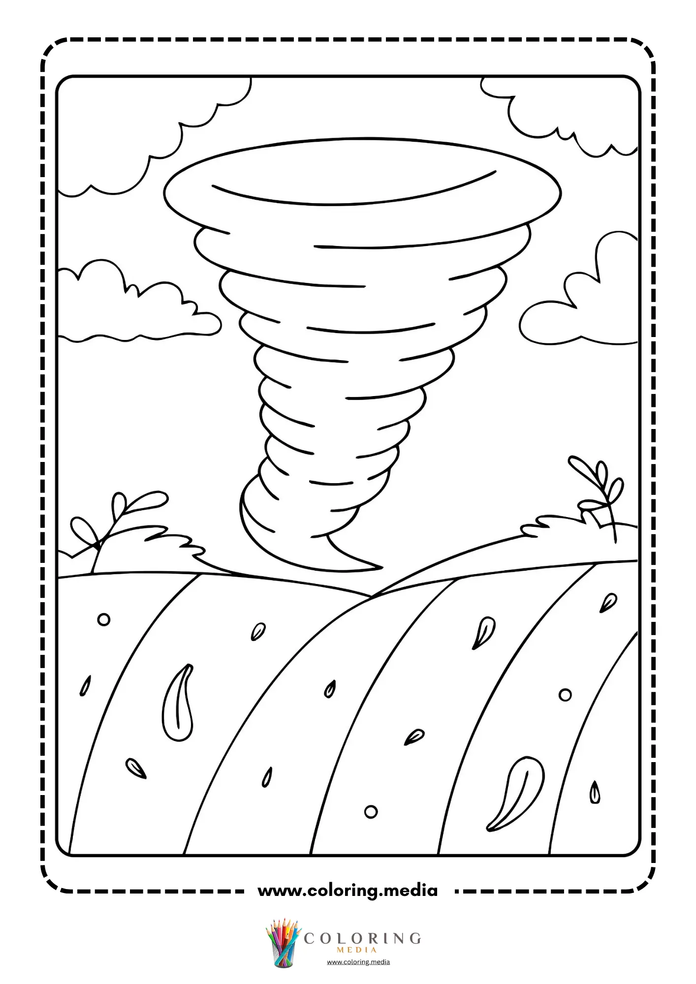 Tornado storm scene