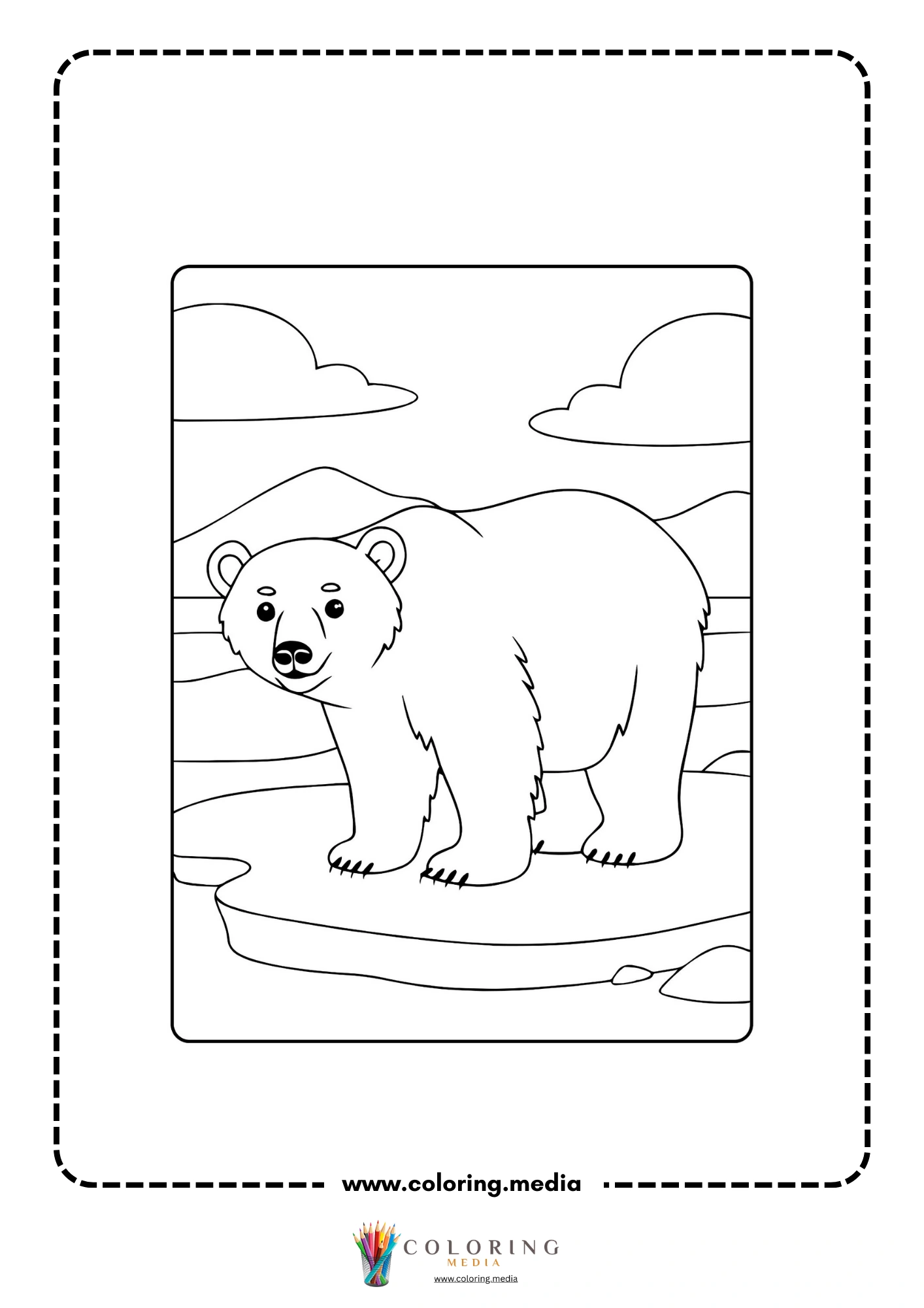 Greenhouse effects coloring page with climate change education theme