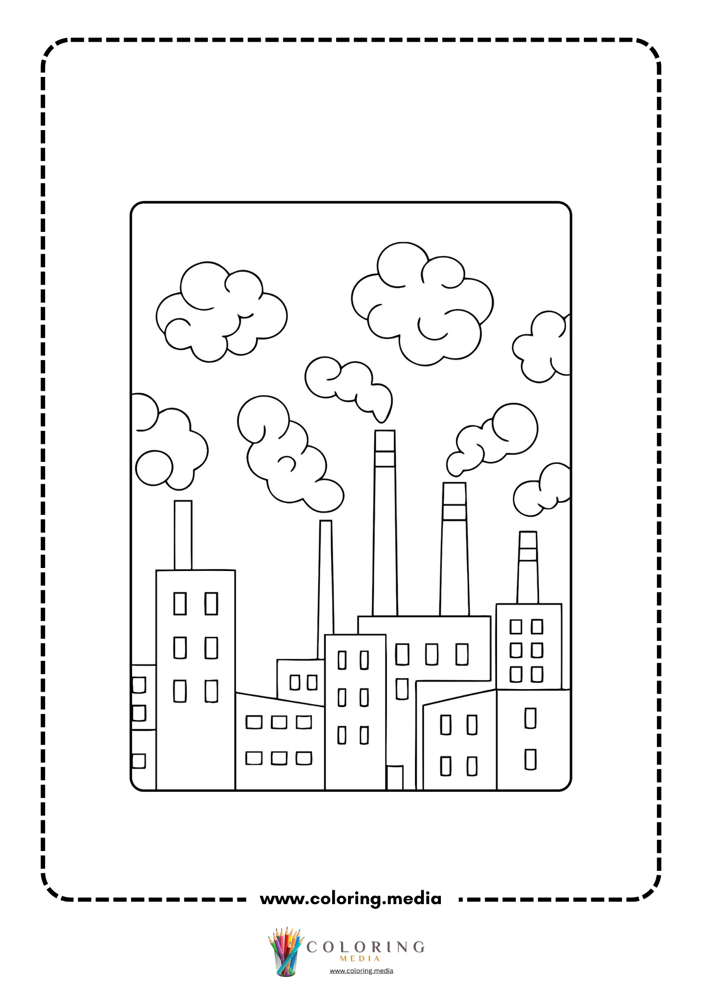 Greenhouse effects coloring page with globe and weather details
