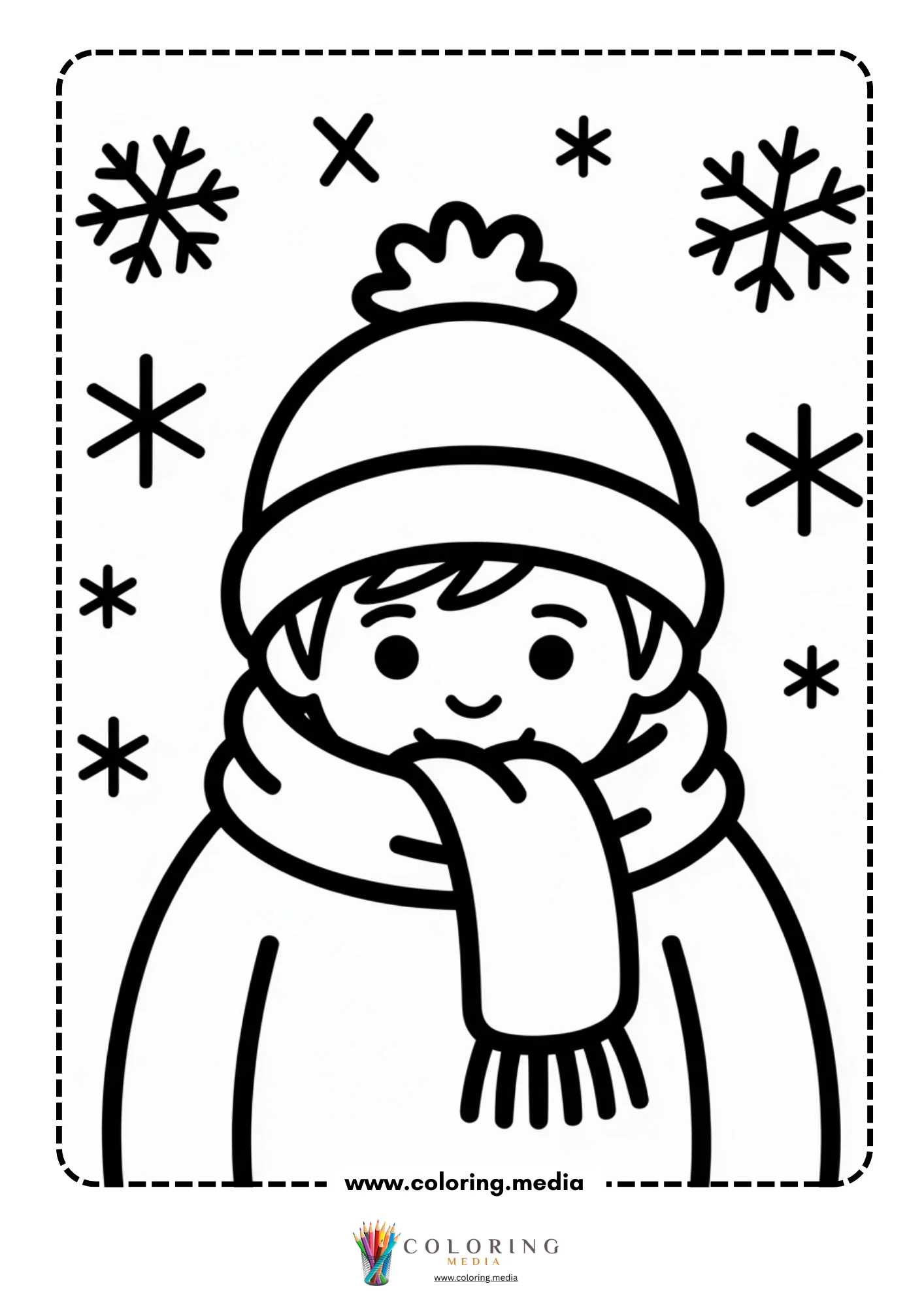 Winter child portrait