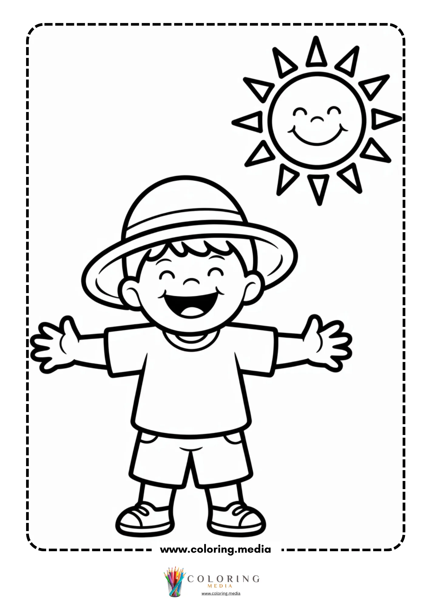 Child in raincoat