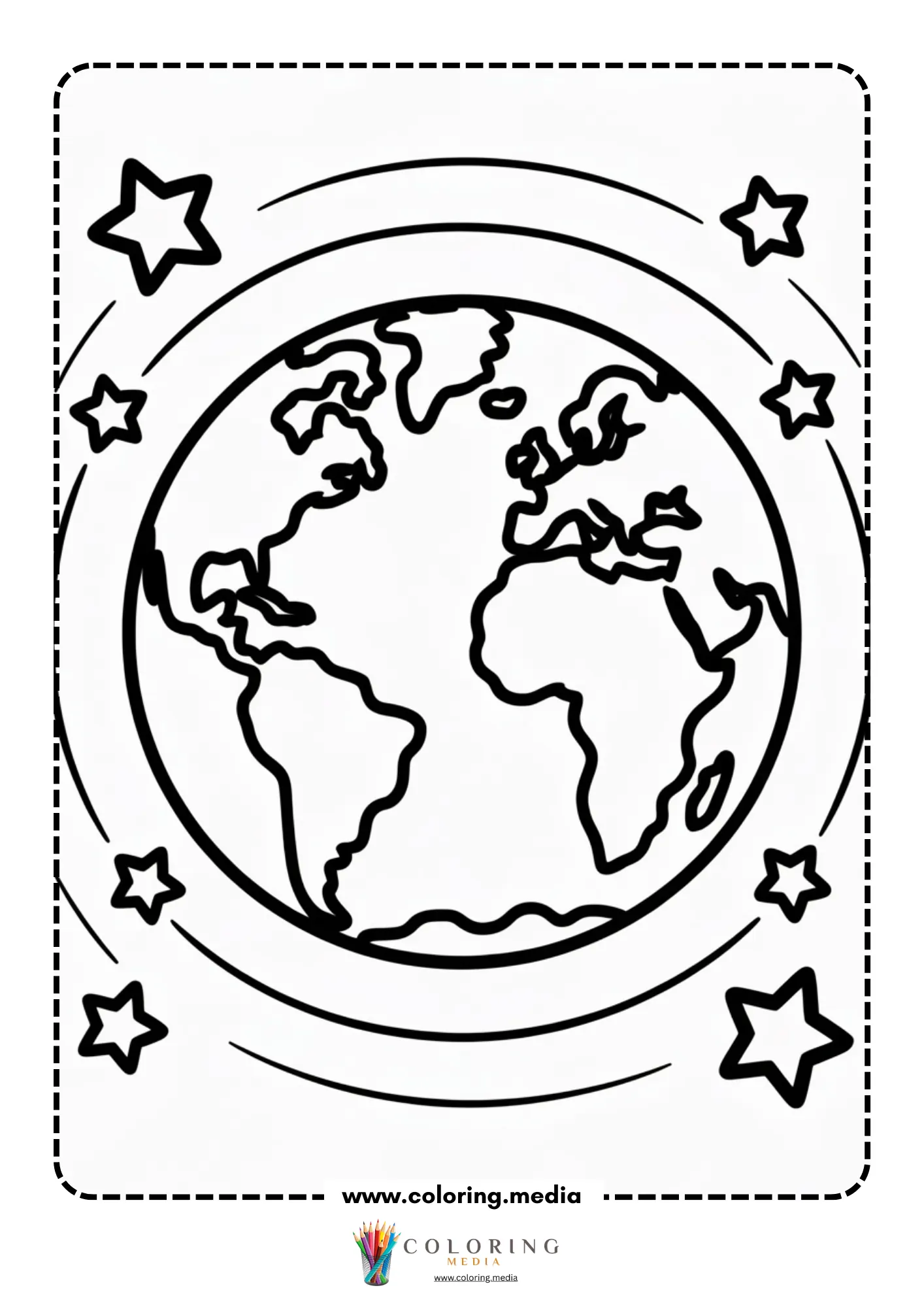 Solar system coloring page with spacecraft and solar panels