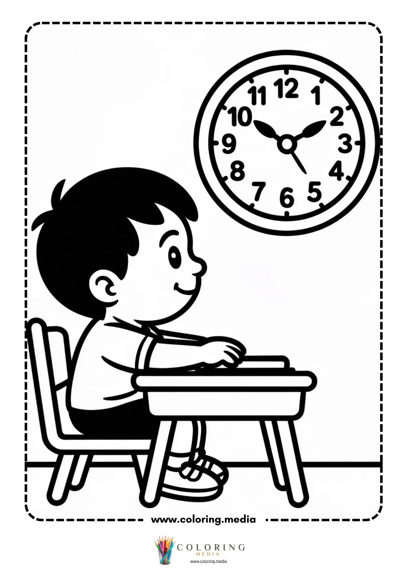 Measure tools coloring page with tape measure outline