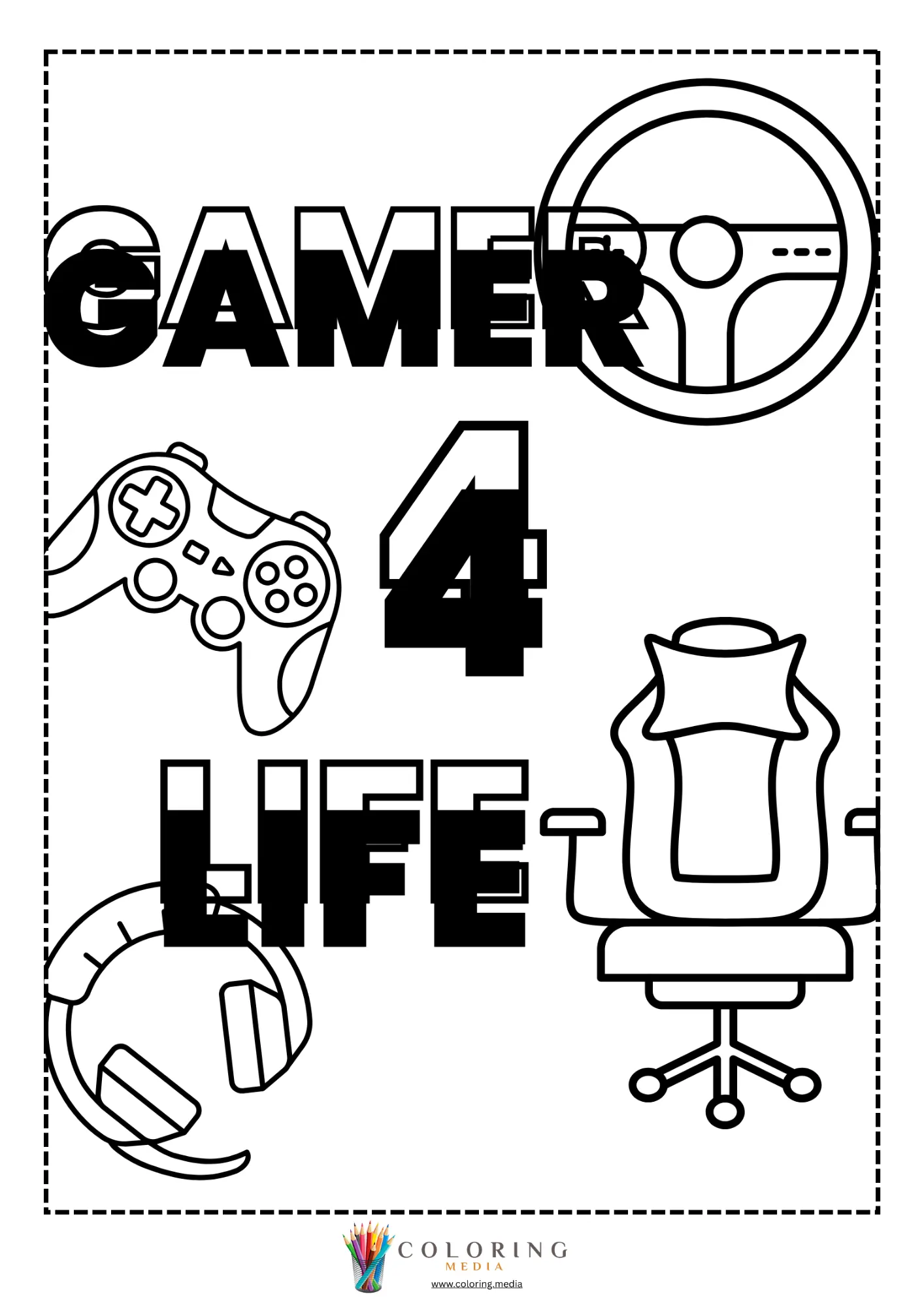 Retro video games coloring page with pixel maze game